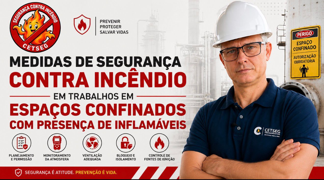 MEDIDAS DE SEGURANÇA CONTRA INCÊNDIO EM TRABALHOS EM ESPAÇOS CONFINADOS COM PRESENÇA DE INFLAMÁVEIS